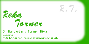reka torner business card
